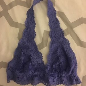 Purple halter bralette